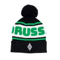 Produktbild: Borussia Mönchengladbach Mütze „Borussia“ | Offizieller Fanartikel Fohlenshop | Stylische Bommelmütze mit gesticktem Vereinslogo & Borussia-Schriftzug | Warm & Unisex Gladbach Mütze