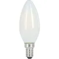 Produktbild: LED-Filament, E14, 470lm ersetzt 40W, Kerze, Warmweiß, Matt, RA90, dim