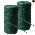 Produktbild: 2 Rollen Garten Kordel Bastelschnur, 2×100m Grüne Natur Schnur Natürliche Fäden