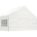 Produktbild: vidaXL Pavillon mit Dach Weiß 5,88x2,23x3,75 m Polyethylen