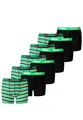 Produktbild: PUMA 10er Pack Basic Boxer Printed Stripes Boxershorts Jungen Kinder Unterhose, Farbe:Classic Green, Bekleidung:176