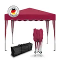 Produktbild: Falt Pavillon 100% WASSERDICHT Dachmaß 3x3m Party Garten Zelt Pavillion Rot