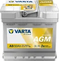 Produktbild: VARTA Dynamic AGM A9 Starterbatterie 12V 50Ah 540A/EN B13 Batterie