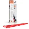 Produktbild: Peach Plastikbinderücken A4 | 8mm | 45 Blatt | 100 Stück | rot | PB408-03