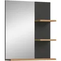 Produktbild: Mid.you Spiegel, Dunkelgrau, Eiche Artisan, Glas, Holzwerkstoff, 63x73x16 cm, FSC Mix, Badezimmer, Badezimmerspiegel, Beleuchtete Spiegel