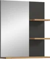 Produktbild: xonox.home Spiegel, Artisan Nachbildung Basalt Grau Melamin Modern 63x73x16 cm