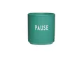 Produktbild: Design Letters Becher Favourite Cup Pause Grün, Porzellan