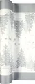 Produktbild: Tischläufer Tree and Snowflakes Weihnachten Winter silber grau Bäume 490 x 40cm