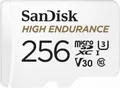 Produktbild: SanDisk High Endurance R100/W40 microSDXC 256GB Kit UHS-I U3 Class 10 - SDSQQNR-256G-GN6IA