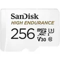 Produktbild: High Endurance 256 GB microSDXC Karte mit SD-Adapter, C10, U3, V30