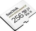Produktbild: SanDisk High Endurance microSDXC Speicherkarte 256GB + SD Adapter