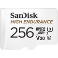Produktbild: SanDisk High Endurance Monitoring microSDXC-Karte 256 GB Class 10, UHS-I,
