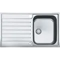 Produktbild: FRANKE ARGOS G AGX 211 G flächenbündige Spüle / Edelstahl / Druckknopf / 45 cm - Silber