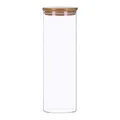 Produktbild: TALK-POINT Vorratsdosen aus Glas mit Bambusdeckel, Vorratsgläser, Glasbehälter | 350 ml - 2200 ml | luftdicht, Spülmaschinenfest, Mottensicher (2200 ml)