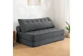 Produktbild: MECO Schlafsofa 3-in-1 umwandelbarer Klappsofa Bett Schlafsessel mit Kissen, 2 Sitzer Bodensofa Schlafcouch 150×80x40 cm