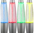 Produktbild: GLOBO LIGHTING Dekolicht, LED-Leuchtmittel fest verbaut, Farbwechsel, LED Lavalampe Glitzer Tischleuchte Farbwechsel Glitter Dekoleuchte