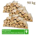 Produktbild: Flameup Kaminholz Brennholz Kaminholz Holz 90kg Ofen Kamin Kaminofen Grill Buche 25 cm, 90 kg