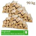 Produktbild: (0,97€/1kg) Brennholz Kaminholz Holz 90kg Ofen Kamin Kaminofen Grill Buche 25cm