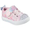 Produktbild: Skechers TWINKLE SPARKS LIGHTS Lauflernschuh Sneaker,Blink,-Klettschuh mit Glitzer, Größenschablone zum Download rosa 26 EU