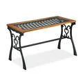 Produktbild: relaxdays Gartentisch braun rechteckig 98,0 x 47,0 x 58,0 cm