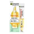 Produktbild: GARNIER Skin Active – Augenpflege Booster für Glanz – reduziert Augenringe & Anzeichen von Müdigkeit – Niacinamid, Koffein, Vitamin C, Bananenpulver – Vegan & Cruelty Free – für alle Hauttypen – 15 ml
