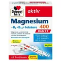 Produktbild: Doppelherz Magnesium 400 + B6 + B12 + Folsäure DIRECT - Magnesium unterstützt die normale Funktion der Muskeln und des Nervensystems - 40 vegane Portionen