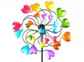 Produktbild: Buntes Windrad 33/126 cm Gartenstecker Windspiel Gartendeko Blumenstecker