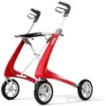 Produktbild: Carbon Ultralight Komfort Rollator erdbeerrot