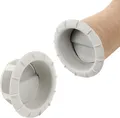 Produktbild: Endstück Warmluftaustritt Grau Truma für 65mm Warmluftrohre verschließbar