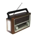 Produktbild: LTC Elma 118UBT Tragbares Radio mit Teleskopantenne und Bluetooth-Konnektivität, Retro-Radio, FM/AM/SW, USB