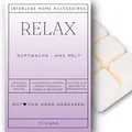 Produktbild: Interluxe Duftmelt Wachsmelt Duftwachs Relax angenehm duftend Waxmelt 100% pflanzlich Duftwachswürfel Wachs mit Duftöl Melts