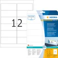 Produktbild: HERMA Special - Wiederverwendbare, selbstklebende, matte Adressetiketten aus Papier - weiß - 99,1 x 42,3 mm - 300 Etikett(en) (25 Bogen x 12) (10017)