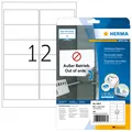 Produktbild: Herma Ablösbare Adressetiketten A4, 99,1 x 42,3 mm, weiß