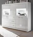 Produktbild: Furn.Design Highboard Carrara (Schrank in weiß Hochglanz, 149 x 142 cm), mit viel Stauraum
