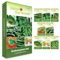Produktbild: Gurken Samen Set – 8 Sorten Gurkensamen – Anzuchtset für Gurken – inkl. Salatgurken Samen, Snackgurken, Mexikanische Minigurke, Zitronengurke, Schlangengurke - Saatgut Geschenkset