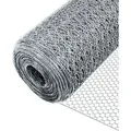 Produktbild: Vounot® Drahtzaun Sechskantgeflecht, Maschendrahtzaun, 1x50m, Maschenweite 13mm, Verzinkt Silber