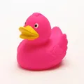 Produktbild: Badeente Pia Fuchsia Quietscheente Quietscheentchen Plastikente Gummiente