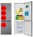 Produktbild: Amica Kühl-Gefrierkombination Edelstahloptik 227L 54cm breit automat Abtauen