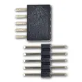 Produktbild: world-trading-net - 20er Set 5-polige Miniatur Steckverbinder, Rastermaß 1,27mm, Metallkontakte, Bronze beschichtet, Strom 1A, Spannung 30V