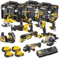 Produktbild: DeWalt Akku-Set DCD796 DCF887 DCG405 DCS334 DCH172 DCS565 DCS565 DCK1012P4T-QW