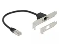 Produktbild: Delock 85803 RJ45 Netzwerkkabel, Patchkabel CAT 5e F/UTP 0.30m Schwarz 1St.