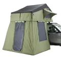 Produktbild: TZIpower Dachzelt Autodachzelt Softcase 2 Größen, bis zu 5 Personen Khaki/Grün Schwarz, Personen: 5