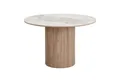 Produktbild: House Nordic Esstisch ATHENS, Braun, Creme, MDF, Keramikplatte, Rund, Ø 120 x H 76 cm