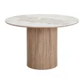 Produktbild: House Nordic ATHENS Esstisch Küchentisch Braun Creme Keramik MDF Rund Ø 120 cm