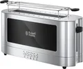 Produktbild: Russell Hobbs Toaster Langschlitz Elegance GlasEdelstahl Brötchenaufsatz SchnellToastTechnologie,