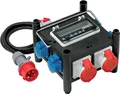 Produktbild: Brennenstuhl 1153690400, 2 m, Draußen, IP44, Schwarz, Blau, Rot, 5 AC-Ausgänge, 400 V
