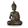 Produktbild: Thai Buddha Statue - Statuette Zen und Feng Shui Dekoration - Bringt eine beruhigende und entspannende Atmosphäre in Ihr Zuhause - Statue Glücksbringer Farbe Bronze - Höhe: 21cm - Zen'Light