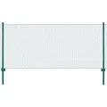 Produktbild: vidaXL Maschendrahtzaun mit Pfosten Stahl 25 x 0,5 m Grün 144608