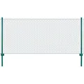 Produktbild: vidaXL Maschendrahtzaun mit Pfosten Komplett Set Maschendraht Zaun Zaunset Gartenzaun Drahtzaun Gehege Kaninchendraht Stahl 25x0,5m Grün 25mm