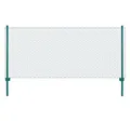 Produktbild: vidaXL Gartenzaun Maschendrahtzaun mit Pfosten Stahl 25 x 0,5 m Grün, (1-St)